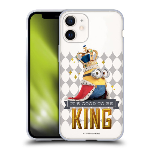 Minions Minion British Invasion King Bob Soft Gel Case for Apple iPhone 12 Mini