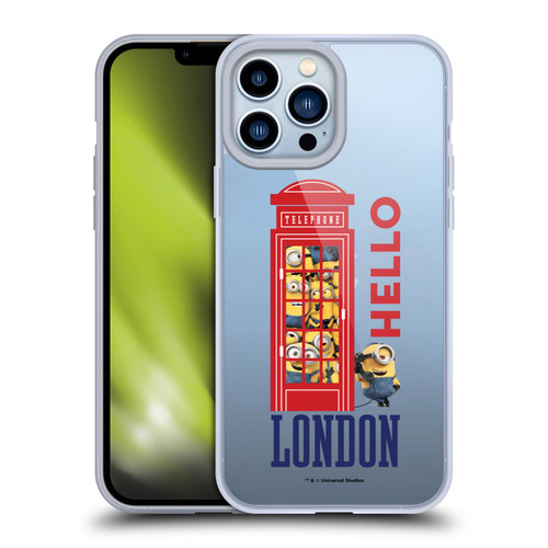 Minions Minion British Invasion Telephone Booth Soft Gel Case for Apple iPhone 13 Pro Max