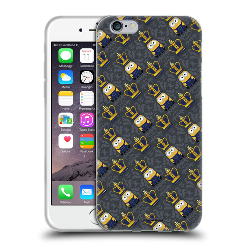 Minions Minion British Invasion King Bob Crown Pattern Soft Gel Case for Apple iPhone 6 / iPhone 6s