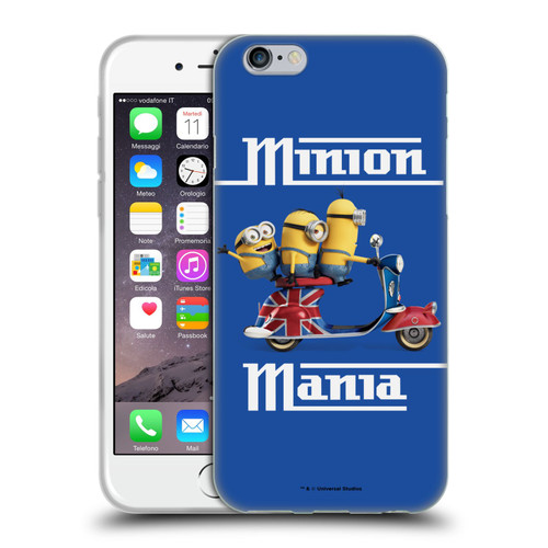 Minions Minion British Invasion Union Jack Scooter Soft Gel Case for Apple iPhone 6 / iPhone 6s
