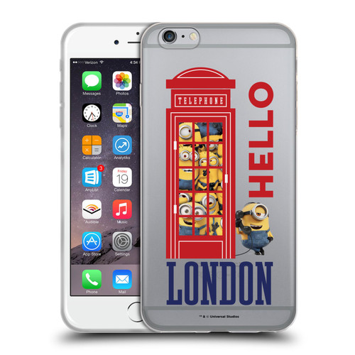 Minions Minion British Invasion Telephone Booth Soft Gel Case for Apple iPhone 6 Plus / iPhone 6s Plus
