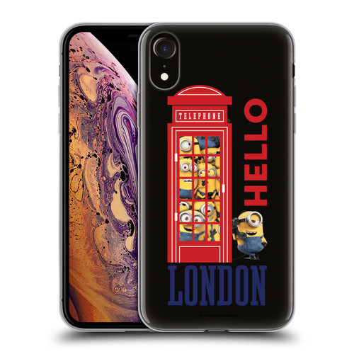 Minions Minion British Invasion Telephone Booth Soft Gel Case for Apple iPhone XR