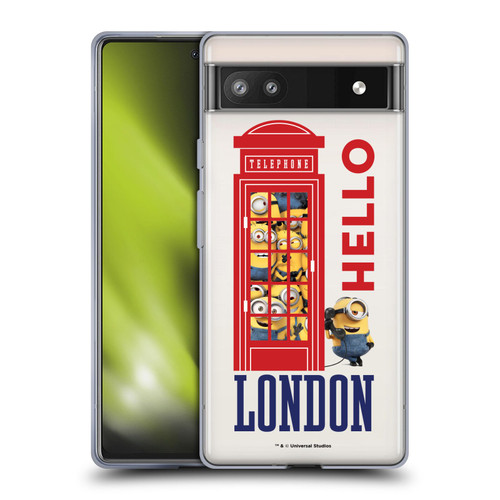 Minions Minion British Invasion Telephone Booth Soft Gel Case for Google Pixel 6a