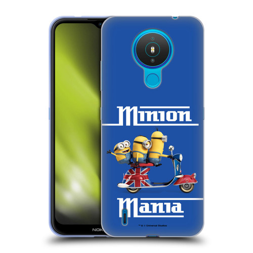 Minions Minion British Invasion Union Jack Scooter Soft Gel Case for Nokia 1.4