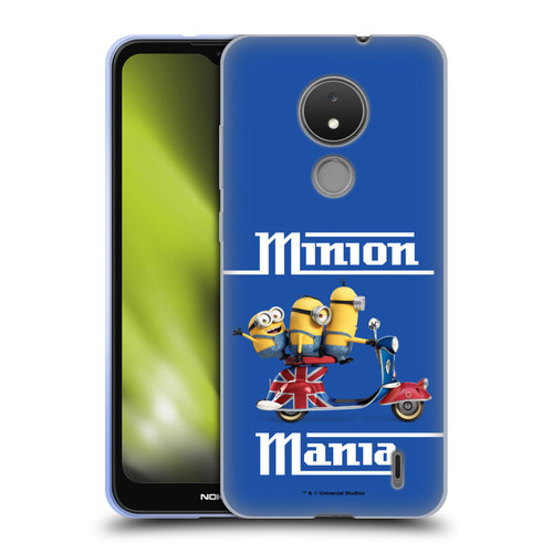 Minions Minion British Invasion Union Jack Scooter Soft Gel Case for Nokia C21
