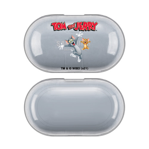 Tom and Jerry Graphics Characters Clear Hard Crystal Cover Case for Samsung Galaxy Buds / Buds Plus
