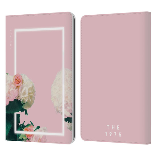 The 1975 Key Art Roses Pink Leather Book Wallet Case Cover For Amazon Kindle Paperwhite 1 / 2 / 3