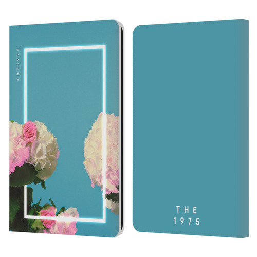 The 1975 Key Art Roses Blue Leather Book Wallet Case Cover For Amazon Kindle Paperwhite 1 / 2 / 3