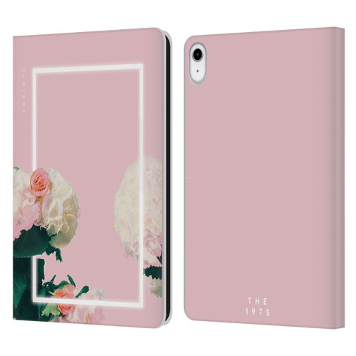 The 1975 Key Art Roses Pink Leather Book Wallet Case Cover For Apple iPad 10.9 (2022)