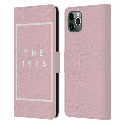 The 1975 Key Art Logo Pink Leather Book Wallet Case Cover For Apple iPhone 11 Pro Max