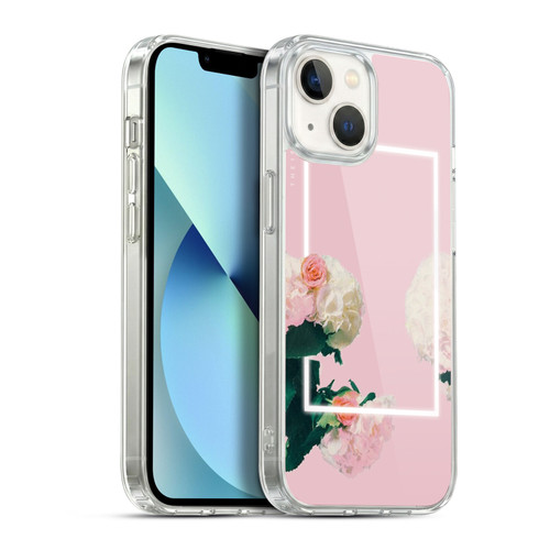 The 1975 Key Art Roses Pink Soft Gel Case for Apple iPhone 13