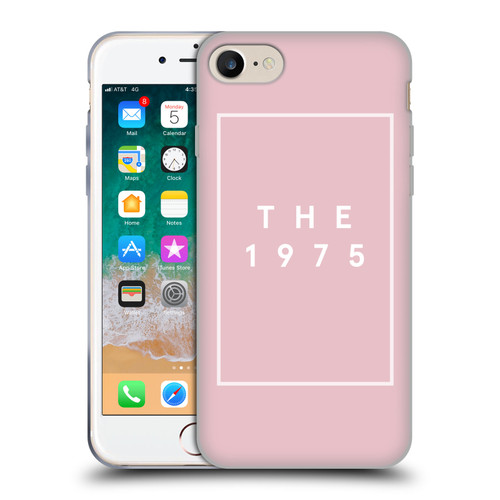 The 1975 Key Art Logo Pink Soft Gel Case for Apple iPhone 7 / 8 / SE 2020 & 2022