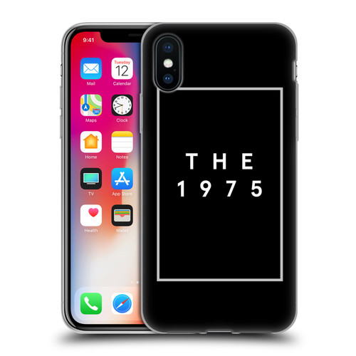 The 1975 Key Art Logo Black Soft Gel Case for Apple iPhone X / iPhone XS