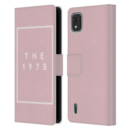 The 1975 Key Art Logo Pink Leather Book Wallet Case Cover For Nokia C2 2nd Edition