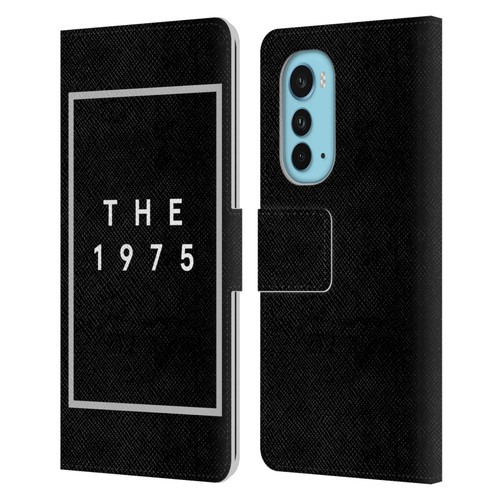 The 1975 Key Art Logo Black Leather Book Wallet Case Cover For Motorola Edge (2022)