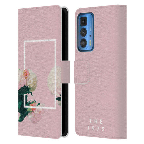 The 1975 Key Art Roses Pink Leather Book Wallet Case Cover For Motorola Edge 20 Pro