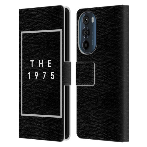 The 1975 Key Art Logo Black Leather Book Wallet Case Cover For Motorola Edge 30