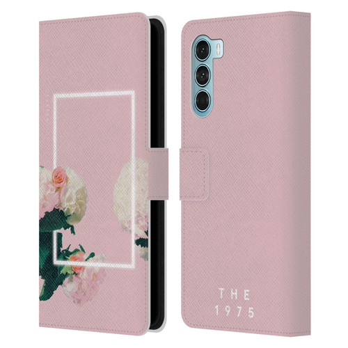 The 1975 Key Art Roses Pink Leather Book Wallet Case Cover For Motorola Edge S30 / Moto G200 5G