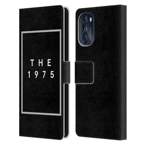 The 1975 Key Art Logo Black Leather Book Wallet Case Cover For Motorola Moto G (2022)