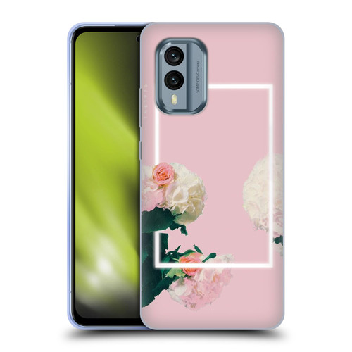 The 1975 Key Art Roses Pink Soft Gel Case for Nokia X30