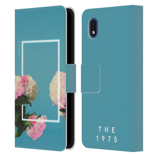 The 1975 Key Art Roses Blue Leather Book Wallet Case Cover For Samsung Galaxy A01 Core (2020)