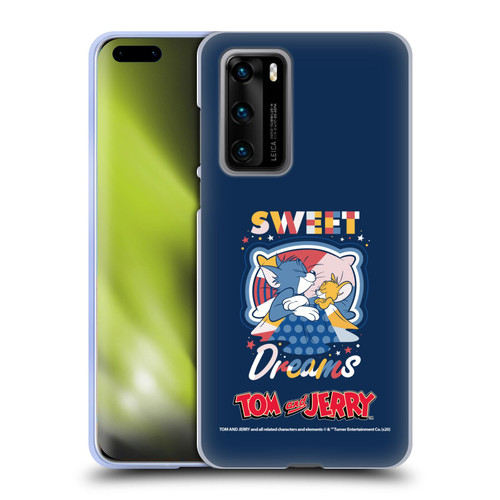 Tom and Jerry Color Blocks Sweet Dreams Soft Gel Case for Huawei P40 5G