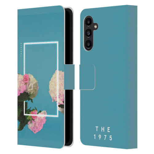 The 1975 Key Art Roses Blue Leather Book Wallet Case Cover For Samsung Galaxy A13 5G (2021)