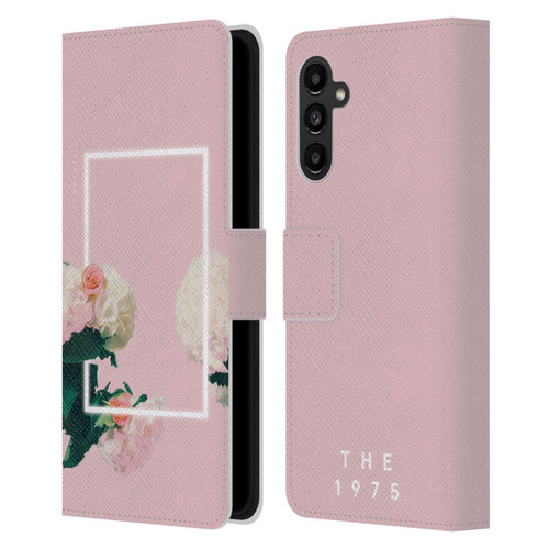 The 1975 Key Art Roses Pink Leather Book Wallet Case Cover For Samsung Galaxy A13 5G (2021)