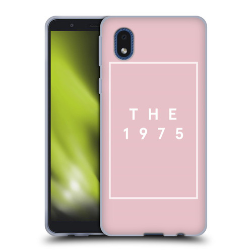 The 1975 Key Art Logo Pink Soft Gel Case for Samsung Galaxy A01 Core (2020)