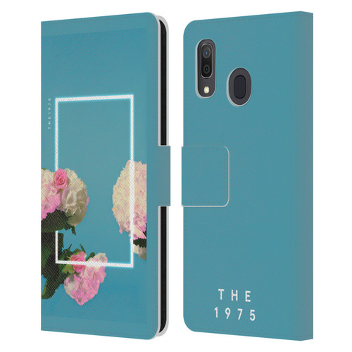 The 1975 Key Art Roses Blue Leather Book Wallet Case Cover For Samsung Galaxy A33 5G (2022)