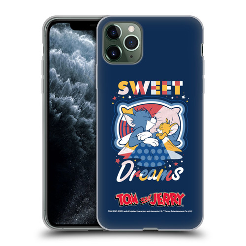 Tom and Jerry Color Blocks Sweet Dreams Soft Gel Case for Apple iPhone 11 Pro Max