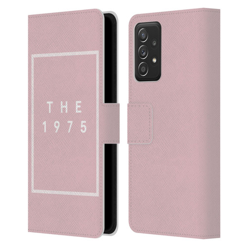 The 1975 Key Art Logo Pink Leather Book Wallet Case Cover For Samsung Galaxy A52 / A52s / 5G (2021)