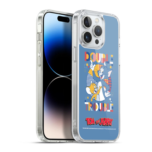 Tom and Jerry Color Blocks Double Trouble Soft Gel Case for Apple iPhone 13 Pro Max & MagSafe