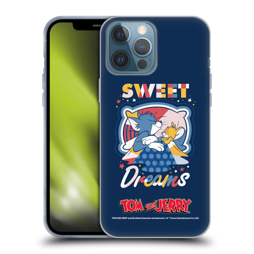 Tom and Jerry Color Blocks Sweet Dreams Soft Gel Case for Apple iPhone 13 Pro Max