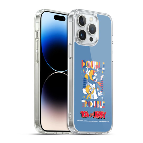 Tom and Jerry Color Blocks Double Trouble Soft Gel Case for Apple iPhone 14 Pro Max & MagSafe