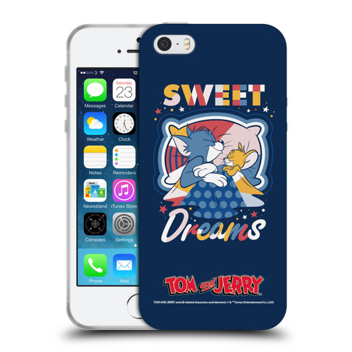 Tom and Jerry Color Blocks Sweet Dreams Soft Gel Case for Apple iPhone 5 / 5s / iPhone SE 2016