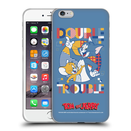 Tom and Jerry Color Blocks Double Trouble Soft Gel Case for Apple iPhone 6 Plus / iPhone 6s Plus