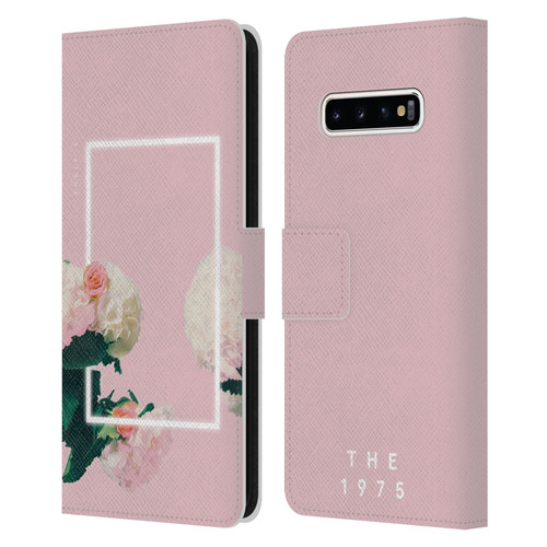 The 1975 Key Art Roses Pink Leather Book Wallet Case Cover For Samsung Galaxy S10+ / S10 Plus
