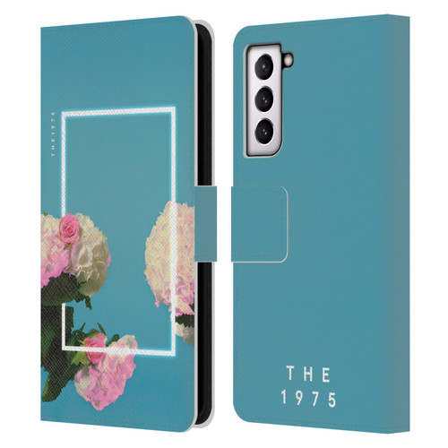 The 1975 Key Art Roses Blue Leather Book Wallet Case Cover For Samsung Galaxy S21 5G