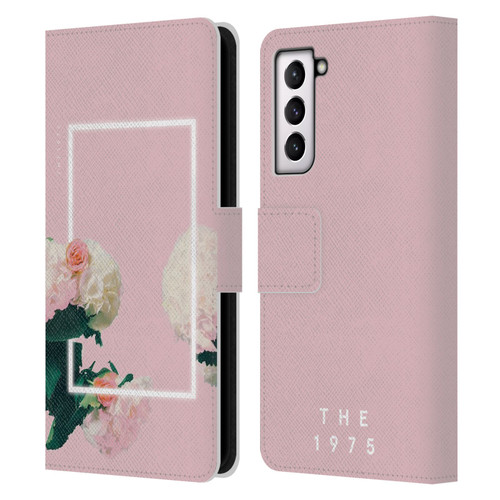 The 1975 Key Art Roses Pink Leather Book Wallet Case Cover For Samsung Galaxy S21 5G