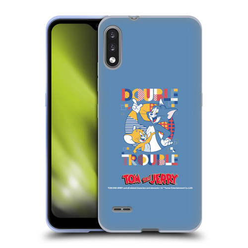 Tom and Jerry Color Blocks Double Trouble Soft Gel Case for LG K22