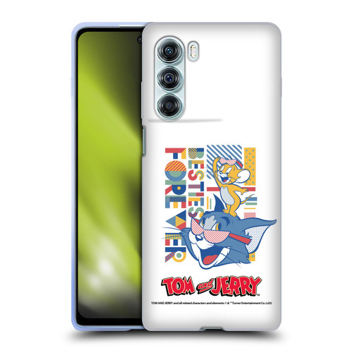 Tom and Jerry Color Blocks Besties Forever Soft Gel Case for Motorola Edge S30 / Moto G200 5G