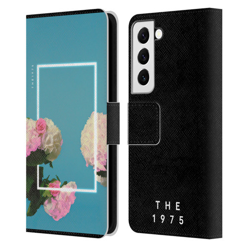 The 1975 Key Art Roses Blue Leather Book Wallet Case Cover For Samsung Galaxy S22 5G