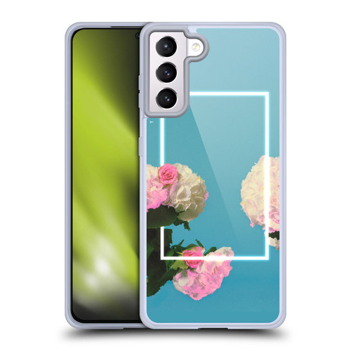 The 1975 Key Art Roses Blue Soft Gel Case for Samsung Galaxy S21+ 5G