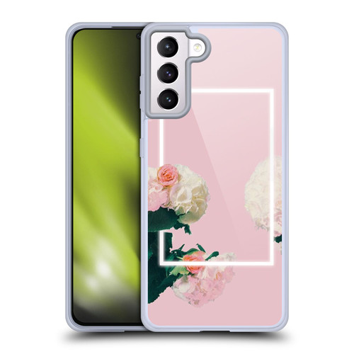 The 1975 Key Art Roses Pink Soft Gel Case for Samsung Galaxy S21+ 5G