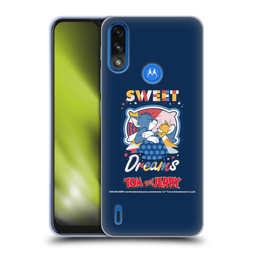 Tom and Jerry Color Blocks Sweet Dreams Soft Gel Case for Motorola Moto E7 Power / Moto E7i Power