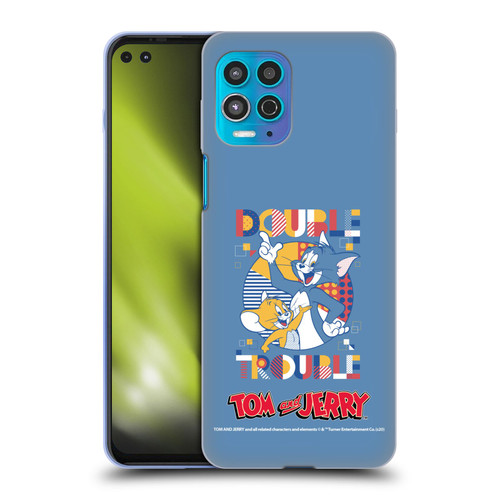 Tom and Jerry Color Blocks Double Trouble Soft Gel Case for Motorola Moto G100
