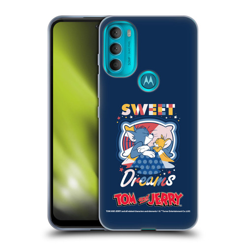 Tom and Jerry Color Blocks Sweet Dreams Soft Gel Case for Motorola Moto G71 5G