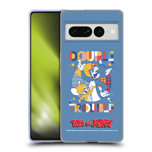 Tom and Jerry Color Blocks Double Trouble Soft Gel Case for Google Pixel 7 Pro