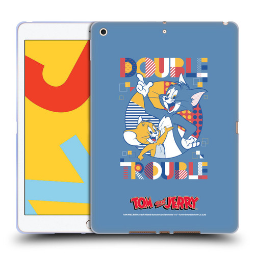 Tom and Jerry Color Blocks Double Trouble Soft Gel Case for Apple iPad 10.2 2019/2020/2021